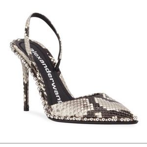 Alexander Wang Rina Snake Print Heels